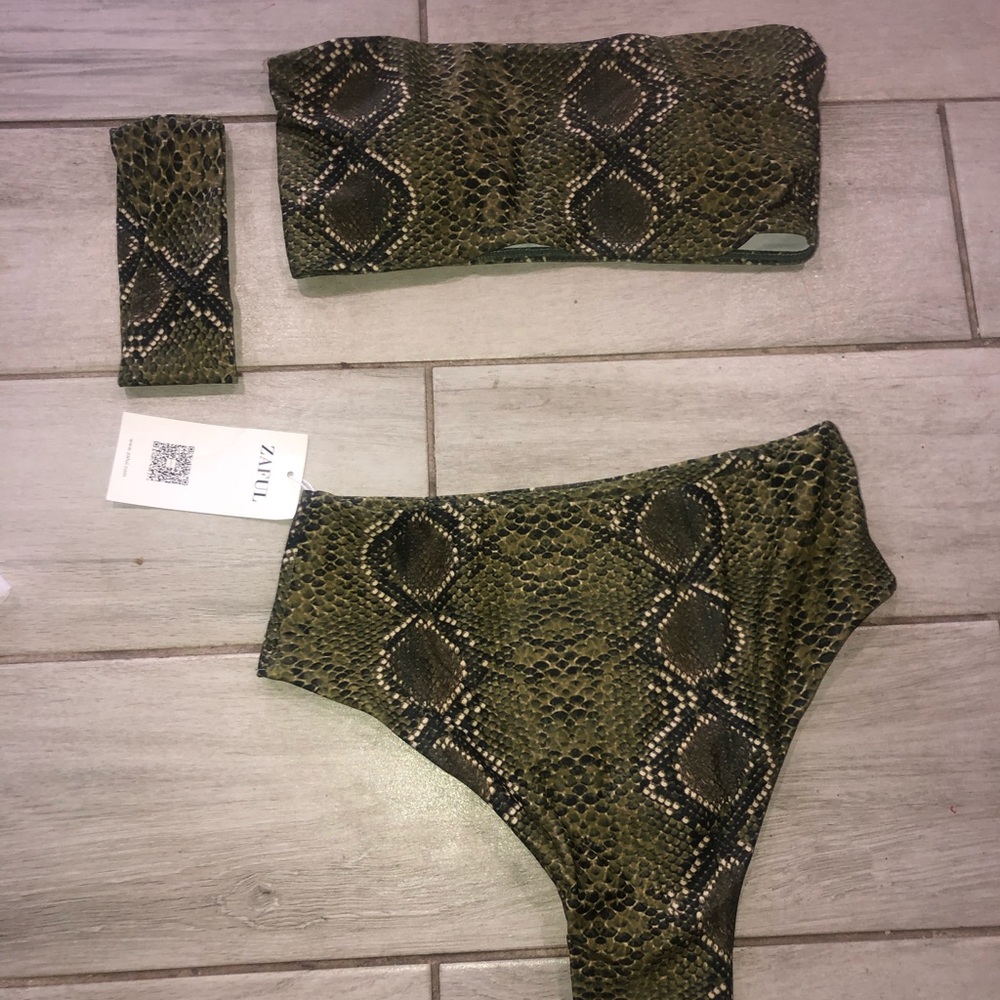 ZAFUL 3 piece green print - Picture 4 of 4